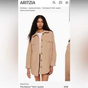 SOLD — NWT Aritzia Wilfred Free Ganna Jacket